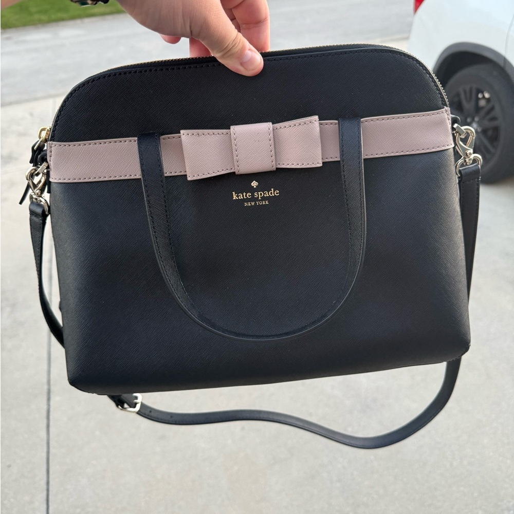 Kate Spade Black and Tan Women's Bag